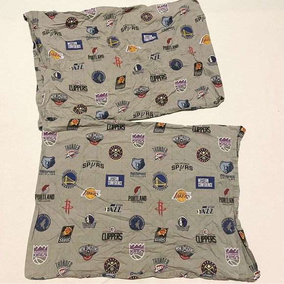Pottery Barn Teen NBA Western Conference Pillow Case x2 - Picture 1 of 16